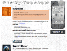 Tablet Screenshot of perfectlysimpleapps.com